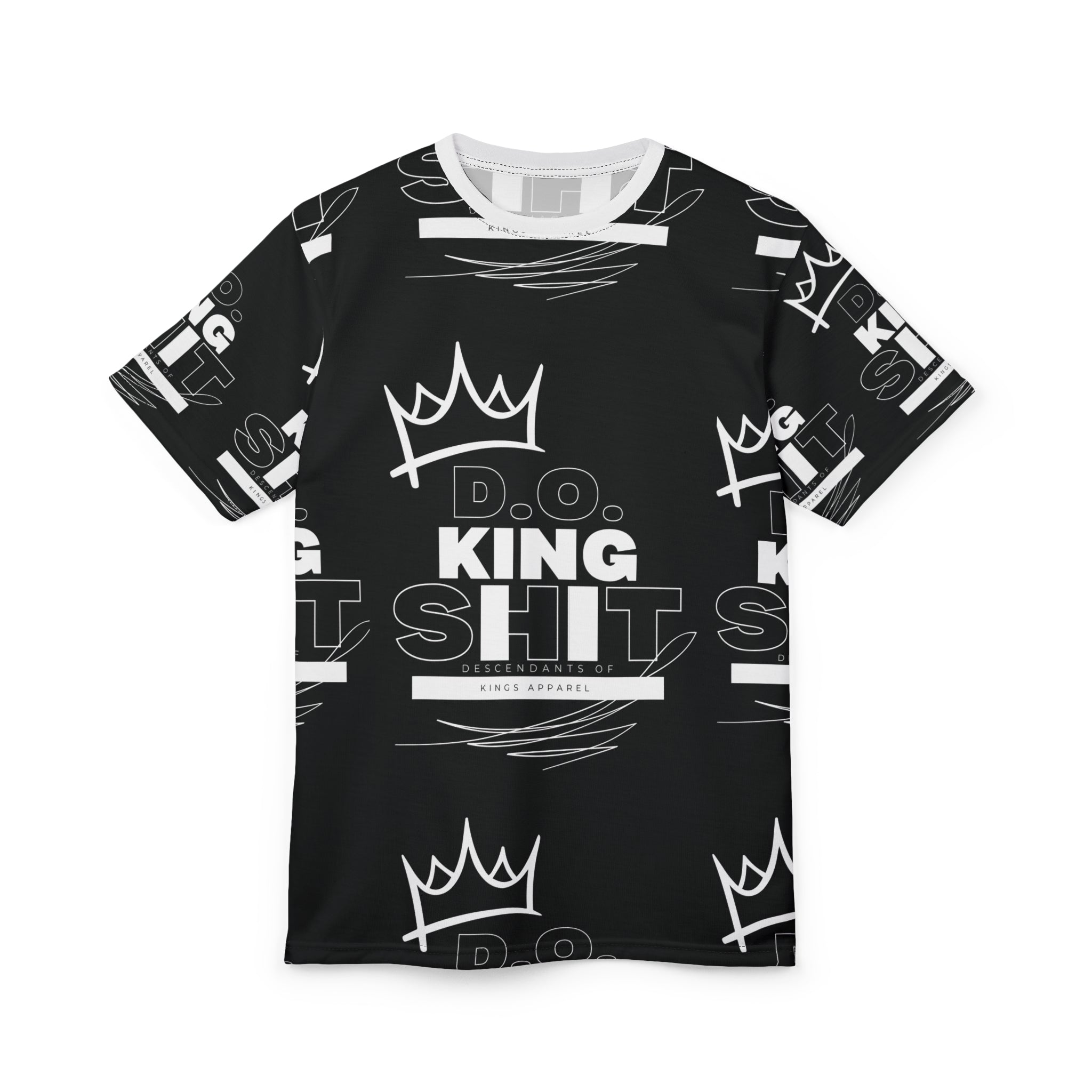King Sh!t Black Graphic Tee — Bold Crown Streetwear T-Shirt