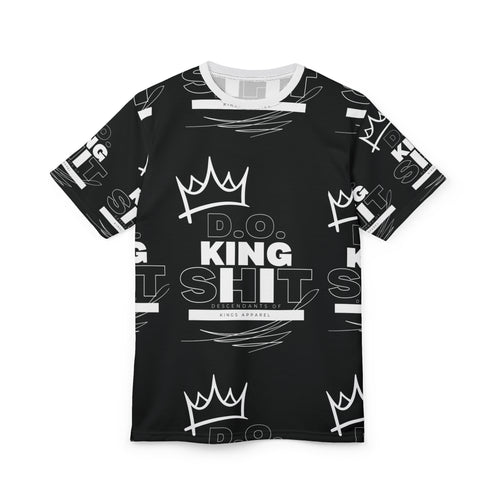 King Sh!t Black Graphic Tee — Bold Crown Streetwear T-Shirt